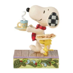 Enesco Jim Shore Peanuts Snoopy And Woodstock Cookies For Santa Figurine, 5"