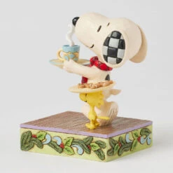 Enesco Jim Shore Peanuts Snoopy And Woodstock Cookies For Santa Figurine, 5" 10 Enesco Jim Shore Peanuts Snoopy And Woodstock Cookies For Santa Figurine, 5" -Hallmark Snoopy and Woodstock Cookies and Cocoa for Santa 6017233 04