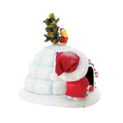 Enesco Peanuts Snoopy With Puffer Igloo Figurine, 7" 9 Enesco Peanuts Snoopy With Puffer Igloo Figurine, 7" -Hallmark Snoopys Puffer Igloo Christmas Figurine 6016485 04