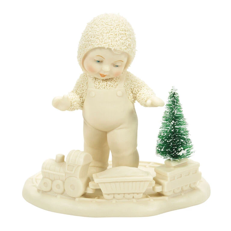 Enesco Snowbabies All Aboard Figurine, 3.98" 3 Enesco Snowbabies All Aboard Figurine, 3.98"