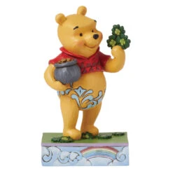 Enesco Jim Shore Disney Winnie The Pooh With Clover Figurine, 4.5"