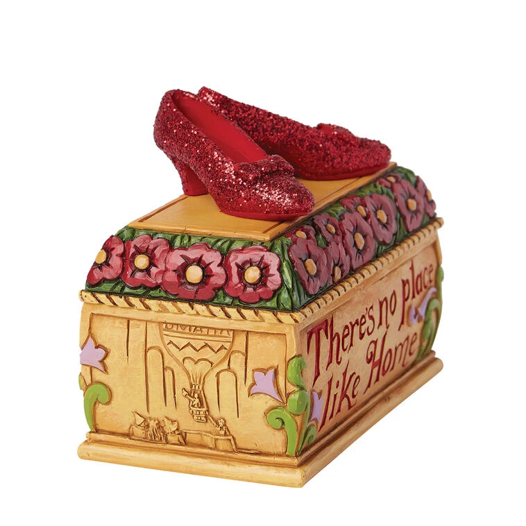 Enesco Jim Shore The Wizard Of Oz Ruby Slippers Trinket Box, 3.5" 5 Enesco Jim Shore The Wizard Of Oz Ruby Slippers Trinket Box, 3.5" - Image 3