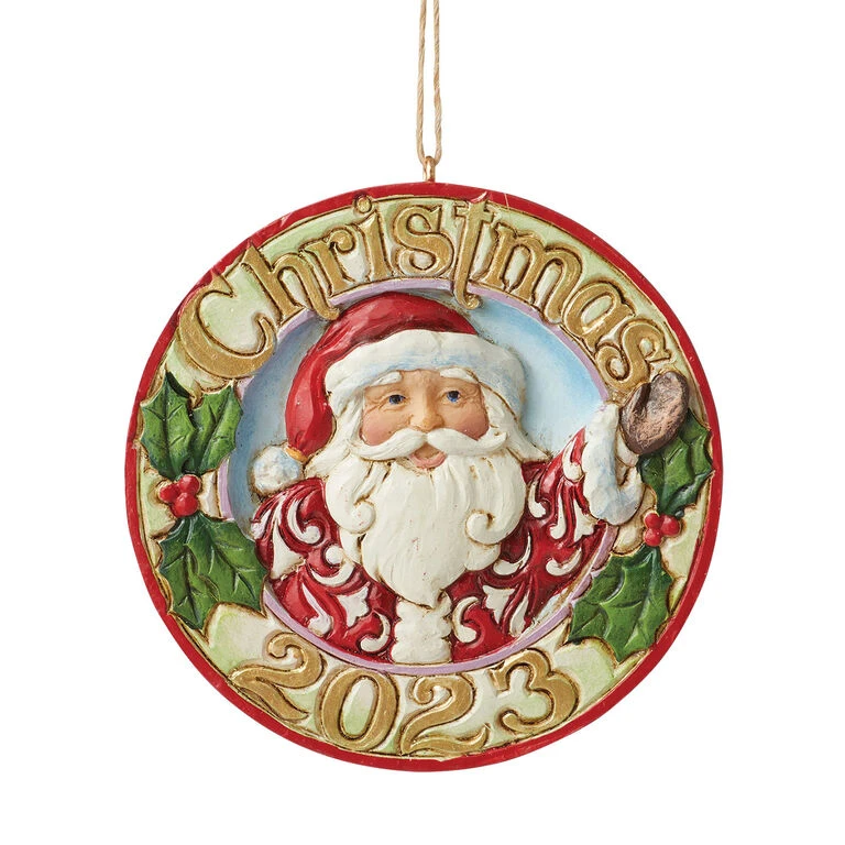 Hallmark 15 Hallmark -Hallmark Jim Shore 2023 Santa Merry Christmas Ornament 6012978 01